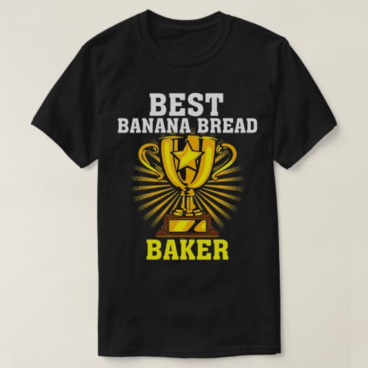 Funny Best Banana Bread Baker Cute Pastry Chef Ki T-shirt (Design voorkant)