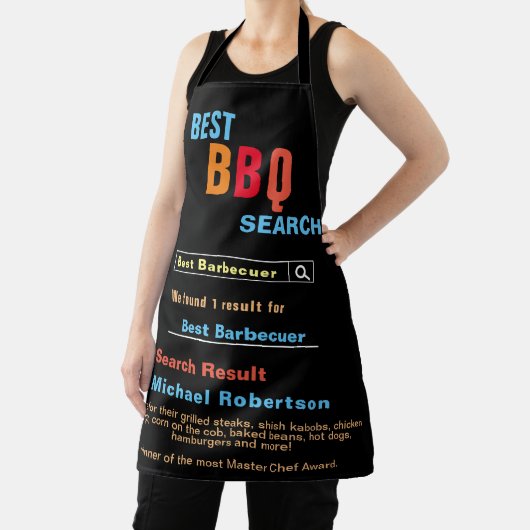 Funny Best BBQ Search All-Over Print Apron Schort (Insitu)
