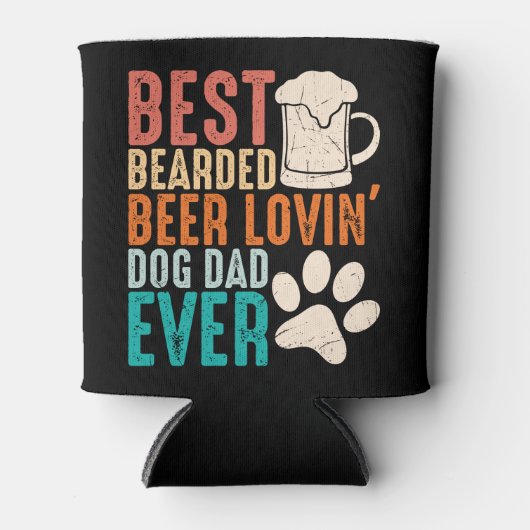 Funny Best Bearted Loving Dog Pap ooit Blikjeskoeler (Voorkant)