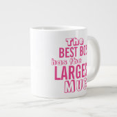 Funny Best Boss Pink Quote Big Mok - Office Humor (Voorkant rechts)
