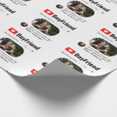 Funny Best BoyVriend ooit Zoekresultaat Cadeaupapier (Hoek)