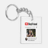 Funny Best BoyVriend ooit Zoekresultaat Sleutelhanger (Voorkant Links)