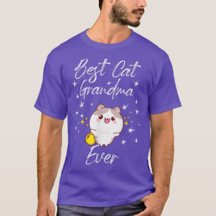 Funny Best Cat Grandma Ever Kat Mam Cat Lover Mo T-shirt