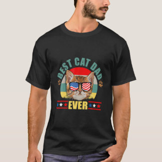 Funny Best Cat Pap Ever Cat Father Day Patr T-shirt