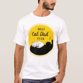 Funny Best Cat Pap Ever Mannen T-Shirt (Voorkant)