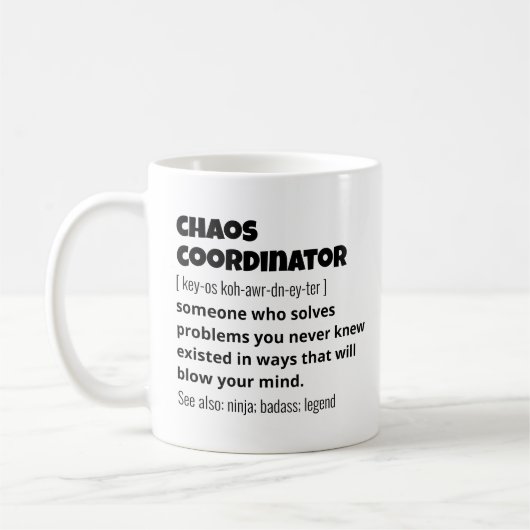 Funny Best Chaos Coordinator Definition Koffiemok (Links)