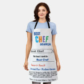 Funny Best Chef All-Over Print Apron Schort (Gedragen)