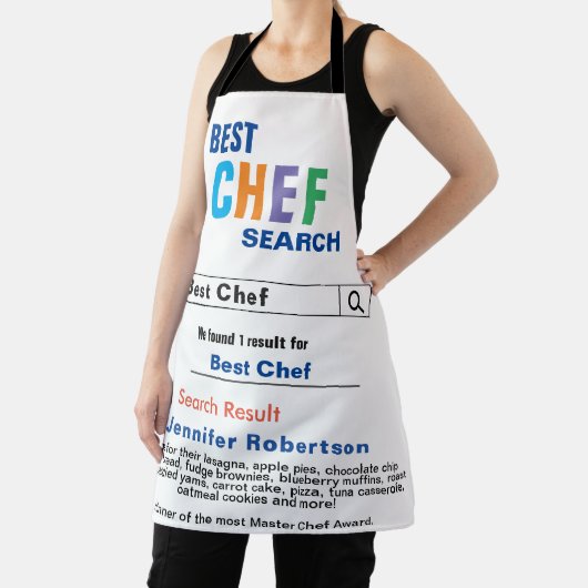 Funny Best Chef All-Over Print Apron Schort (Insitu)