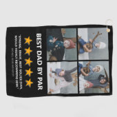 Funny Best Dad by Par Foto Golfhanddoek (Horizontaal)