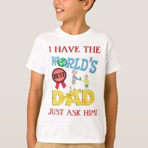 Funny Best Dad Vaderdag T-shirt