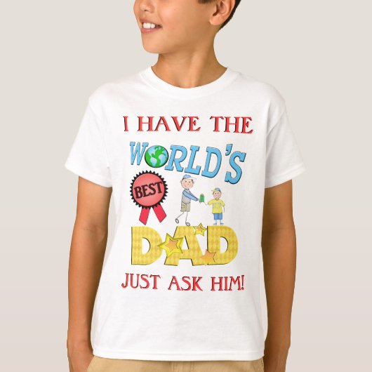 Funny Best Dad Vaderdag T-shirt (Voorkant)