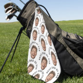 Funny Best Dad van Par Custom Face patroon Golfhanddoek