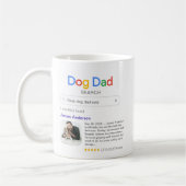 Funny Best Dog Dad Result met foto Koffiemok (Links)