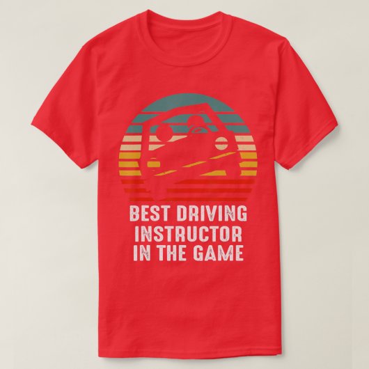 Funny Best Driving Instructor Student Driver Permi T-shirt (Design voorkant)