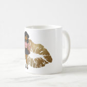 Funny Best Friend BAD INFLUENCE Caricature Black Koffiemok (Voorkant rechts)