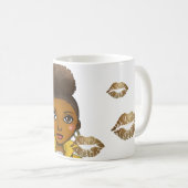 Funny Best Friend BAD INFLUENCE Caricature Black Koffiemok (Voorkant rechts)