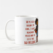 Funny Best Friend BAD INFLUENCE Caricature Gift Koffiemok (Links)