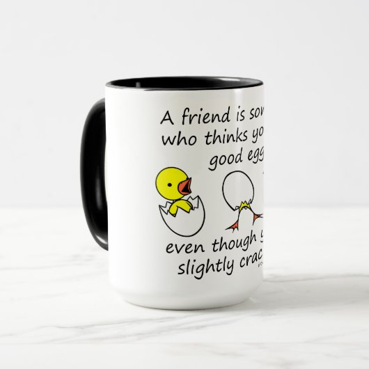 Funny Best Friend Gezegde Mok (Voorkant links)