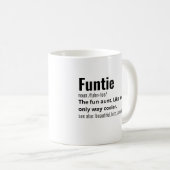 Funny Best Funtie Definition Koffiemok (Voorkant rechts)