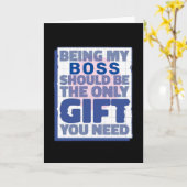 Funny Best Gift for Boss Kaart (Gele Bloem)