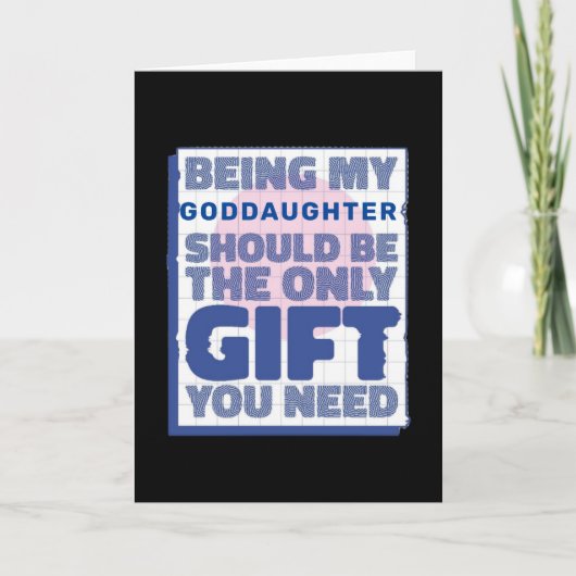Funny Best Gift for Goddochter Kaart (Voorkant)