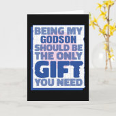 Funny Best Gift for Godson Birthday Kerstmis Kaart (Gele Bloem)