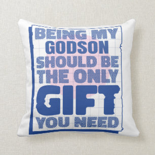 Funny Best Gift for Godson Birthday Kerstmis Kussen