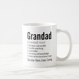 Funny Best Grandad Definition Gift voor Grandfathe Koffiemok