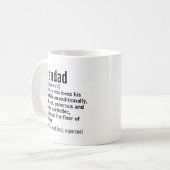 Funny Best Grandad Definition Gift voor Grandfathe Koffiemok (Voorkant links)