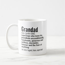 Funny Best Grandad Definition Gift voor Grandfathe Koffiemok