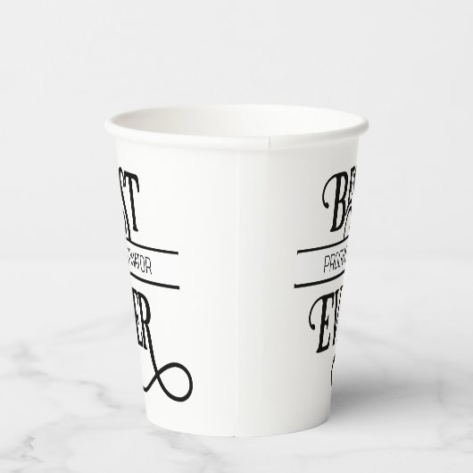 Funny Best Job Title Procrastinator Ever Papieren Bekers (Rechts)