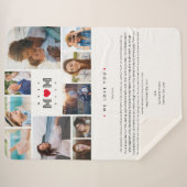 Funny Best Mam Ever Moederdag 10 Foto's collage Sherpa Deken (Voorkant (horizontaal))