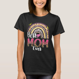 Funny Best Mam Ever Rainbow Cute Moederdag voor T-shirt