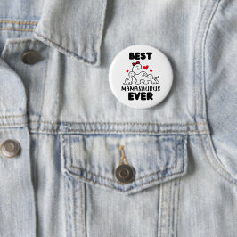 Funny Best Mamasaurus Ever Button