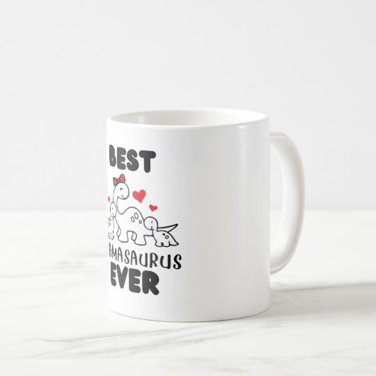 Funny Best Mamasaurus Ever Classic Mok (Voorkant rechts)