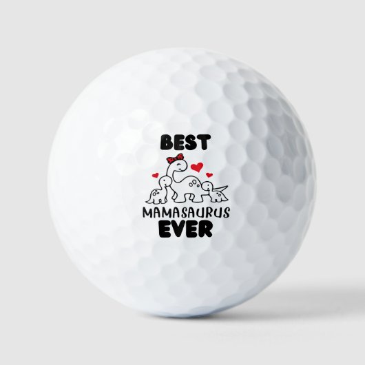 Funny Best Mamasaurus Ever Golf Balls Golfballen (Voorkant)