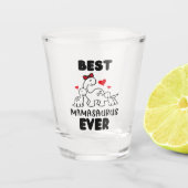 Funny Best Mamasaurus Ever Shot Glass Shot Glas (Voorkant)