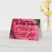 Funny Best Moeder Kaart (Gele Bloem)