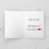 Funny Best Moederdag Gift Ever Mam Humor Joke Feestdagen Kaart (Binnen)