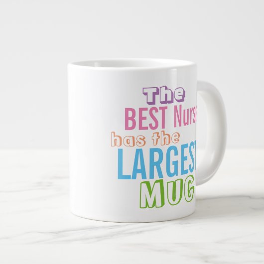 Funny Best NURSE Big Mok - Verpleegprijsopgave Hum (Voorkant rechts)