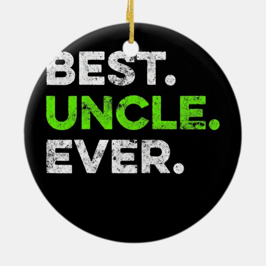 Funny Best oom Ever Cool oom Vaderdag Keramisch Ornament (Achterkant)