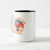Funny Best Pap Ever Tweekleurige Koffiemok (Voorkant links)