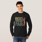Funny Best Papa van Par Vaderdag Golf Gift Gran T-shirt (Voorkant volledig)