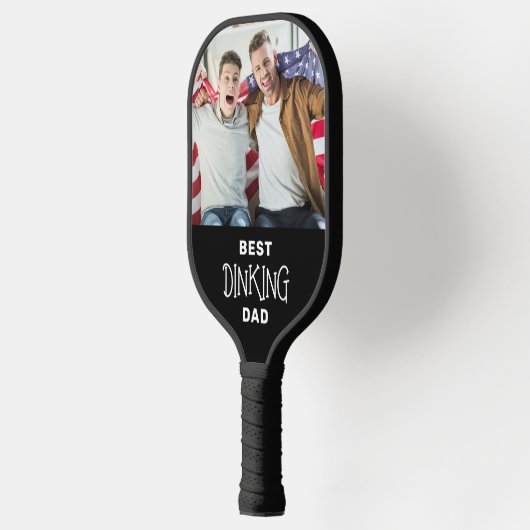 Funny Best Pickleball Dad Persoonlijk 2 Foto Pickleball Paddle (Links)