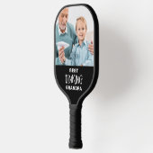 Funny Best Pickleball Grandpa Persoonlijk 2 Foto Pickleball Paddle (Links)