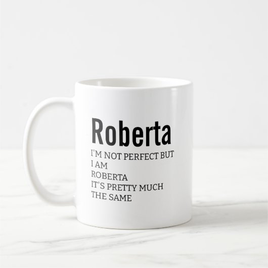 Funny Best Sarcastic Roberta Definition Gift Koffiemok (Links)
