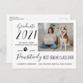 Funny Best Senior Class of 2021 Photo Afstuderen Uitnodiging Briefkaart (Voorkant / Achterkant)