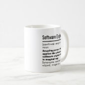 Funny Best Software Engineer Definition Gift Koffiemok (Voorkant rechts)