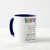 Funny Best Veterinarian Mok (Voorkant links)