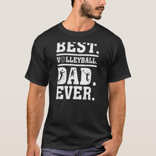 Funny Best Volleyball Pap Ever Vaderdag T-shirt (Voorkant)